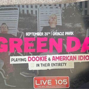 Greenday Concert Poster - Pink on Black